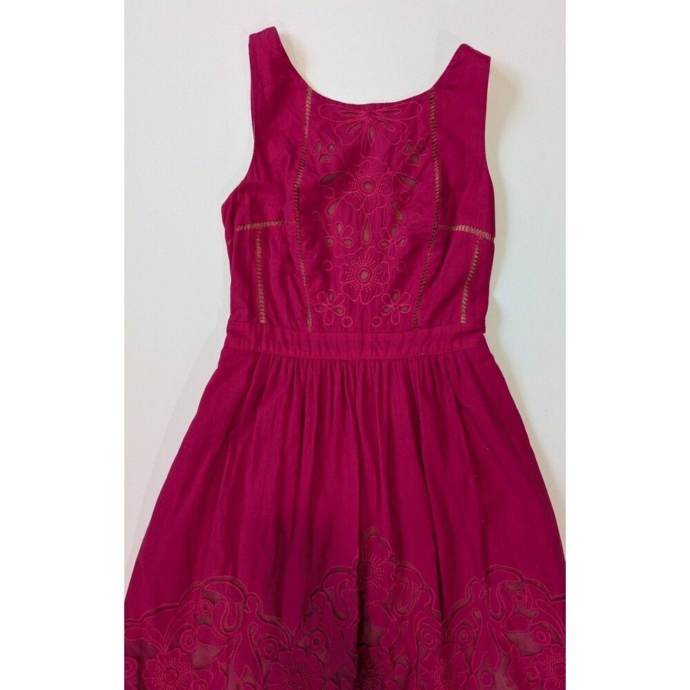 Anthropologie Moulinette Soeurs Dress Rose Pink Sierra Rhododendron - Picture 3 of 11